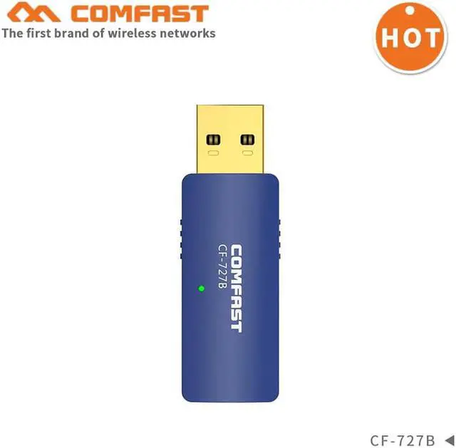 Alt view image 4 of 5 - 1300Mbps Mini USB Wifi Adapter Dual Band 2.4G/5.8G Wifi Network Card antenna Wireless AC wifi Adapter for Windows 7/8/10 Mac OS