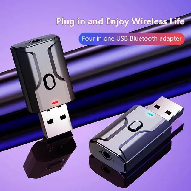 Main image of Bluetooth Wireless Audio Adapter Bluetooth 5.0 Transmitter Receiver Mic Sound Card For PC Laptop Audio Adapter