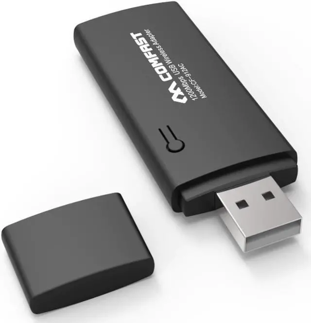 Alt view image 3 of 4 - 100pc 1200Mbps USB WiFi Adapter 2.4GHz 5GHz WiFi Antenna 802.11b/n/g/ac PC Mini Wireless Computer Network Card Receiver CF-912AC