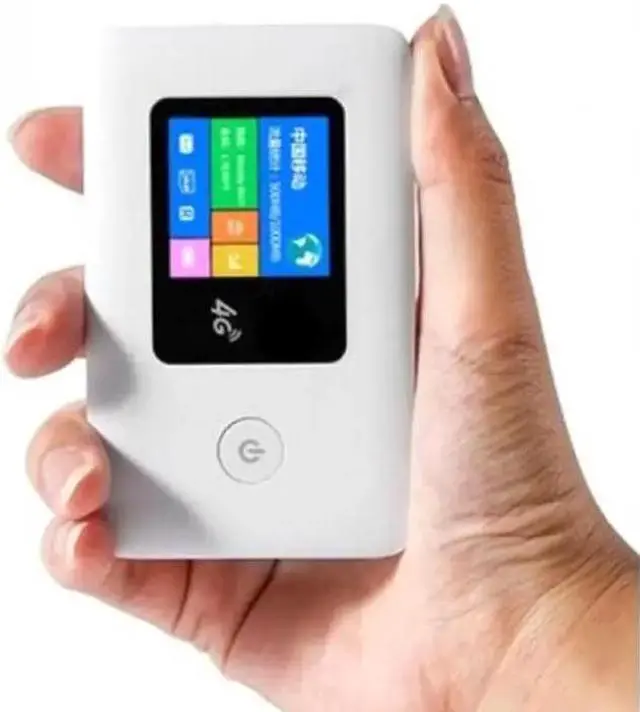 Alt view image 4 of 5 - 4G LTE Mobile WiFi Wireless Router Hotspot LCD Displa Supports 10 Users Portable Router Modem for Car Home Mobile Travel Camping
