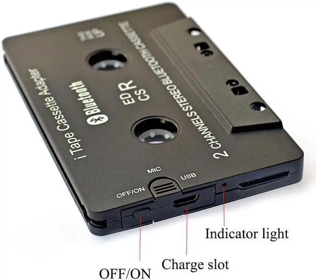 Alt view image 2 of 5 - 3rd Gen Wireless iTape CSR V4.0+EDR Bluetooth Cassette Adapter work while charging Stereo Audio Receiver for Car Deck Player