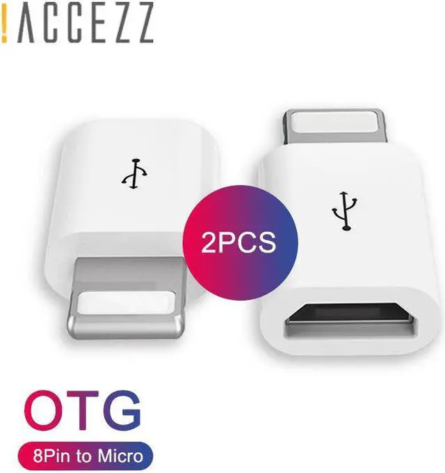 Alt view image 2 of 4 - Micro USB Cable To Lighting Adapter OTG Converter For iphone 5 6 7 X 8 5c Plus XS MAX XR Charging Transmission Connector