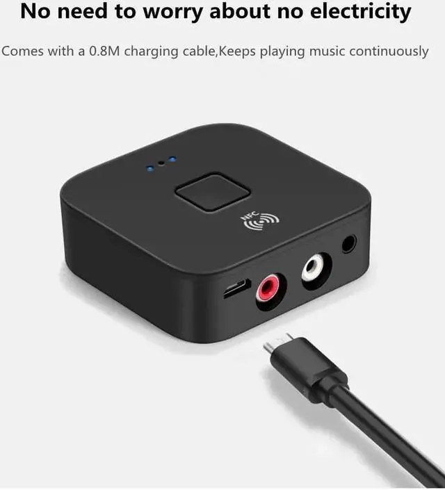 Alt view image 3 of 5 - stereo Bluetooth 5.0 Receiver RCA Audio APTX LL 3.5mm 3.5 AUX Jack Music Wireless Adapter With Mic For Car TV Speakers