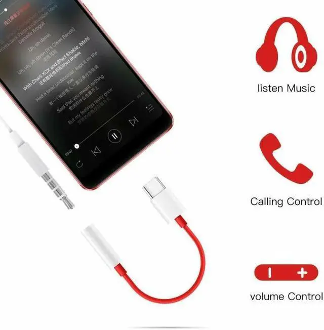 Alt view image 3 of 5 - 2PCS Type C To 3.5mm Jack Earphone Charger Adapter Audio Splitter USB-C To 3.5 AUX Audio Cable For   Phone MP3/4