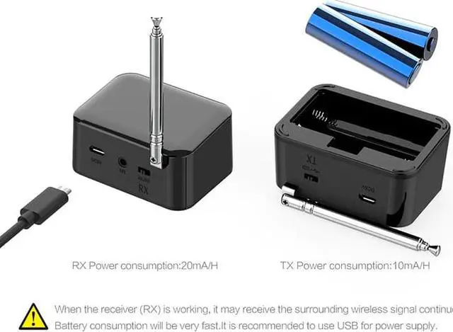 Alt view image 3 of 5 - 433MHz Wireless Audio Adapter Transmitter Receiver Remote Control IR Extender Repeater  for DVD DVR IPTV