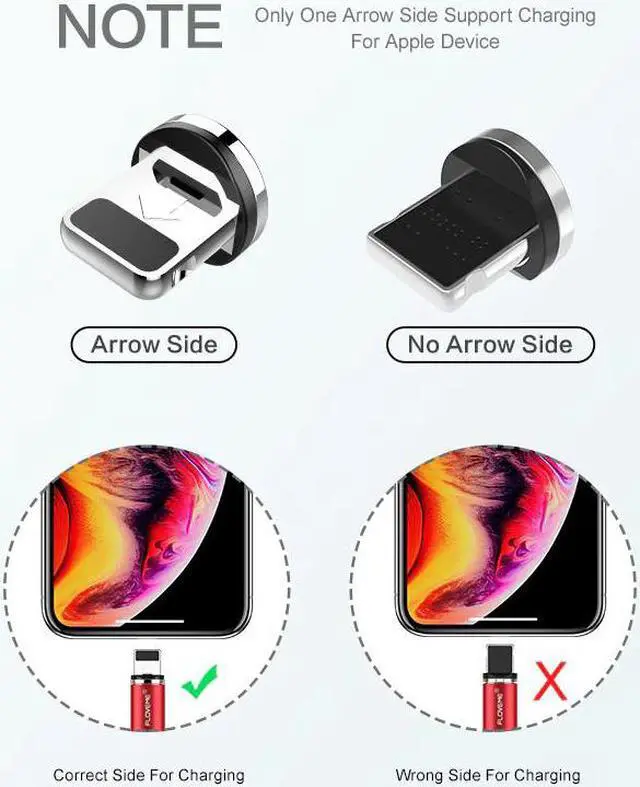 Alt view image 5 of 5 - 1M Magnetic Charge Cable Micro USB Cable For iPhone 11 Pro Max XR Magnet Charger USB Type C Cable LED Charging Wire Cord