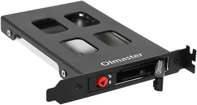 Alt view image 2 of 3 - Oimaster Pci Mobile Rack Enclosure Hard Disk Drive Case Box For 2.5 Inch Sata Sdd Hdd Adapter