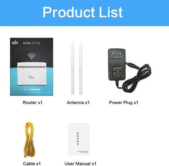 Alt view image 3 of 5 - 3g 4g LTE Modem Router 150Mbs Wifi LTE CPE Mobile Router LAN Port Support SIM Card Portable Wireless Router WiFi Router