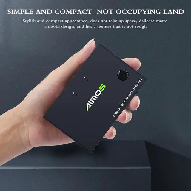 Alt view image 2 of 5 - KVM Switch Sharing Keyboard Mouse Printer 4K KVM Switch Box Video Display Switcher Splitter