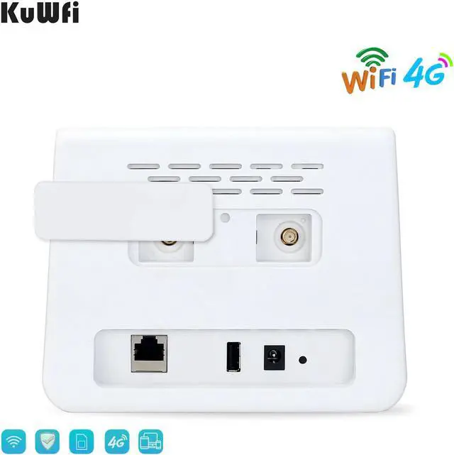 Alt view image 3 of 5 - 4G Wifi Router 150Mbps LTE CPE  CAT4 4G SIM Card Router Mobile Wifi Hotspot Support 4G to LAN Port 32 WiFi Users