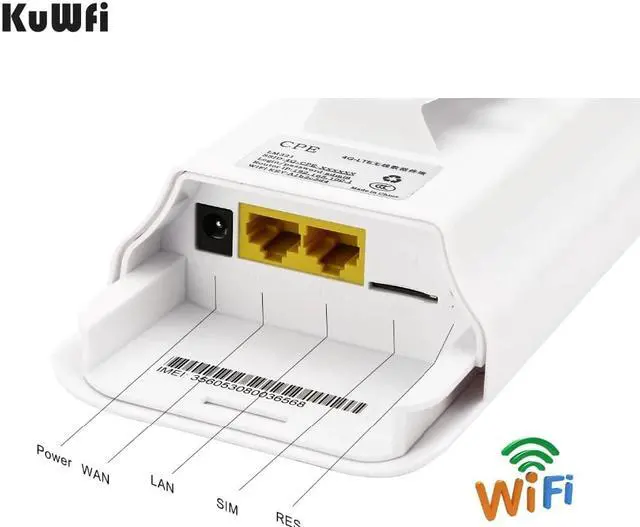 Alt view image 5 of 5 - Unlocked 150Mbps 4G LTE Wifi CPE Router, Outdoor Waterproof CAT4 Wireless Router Support 32 Wifi Users work with IP camera