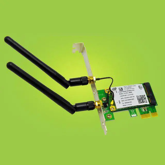 Alt view image 4 of 5 - Band 2.4/5Ghz WiFi PCI-E Network Card 450Mbps PC Desktop High Quality Wireless Adapter
