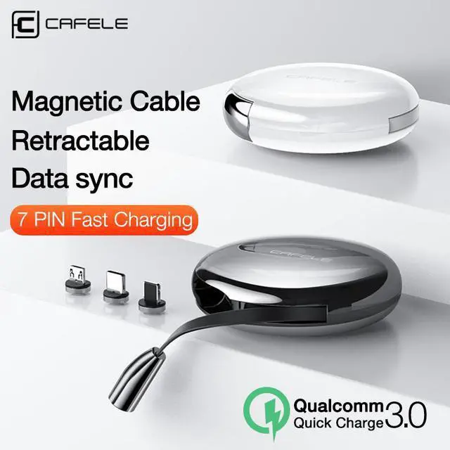 Main image of Luxury Magnetic Charging USB Cable for iPhone Type C Micro Retractable Charger Cable 120cm 3A Fast Charging USB C Cable
