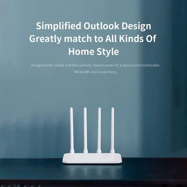 Alt view image 4 of 5 - New  Mi Wifi Router 4c 64 RAM 300Mbps 2.4G 802.11 B/g/n 4 Antennas Band Wireless Routers WiFi Repeater APP Control