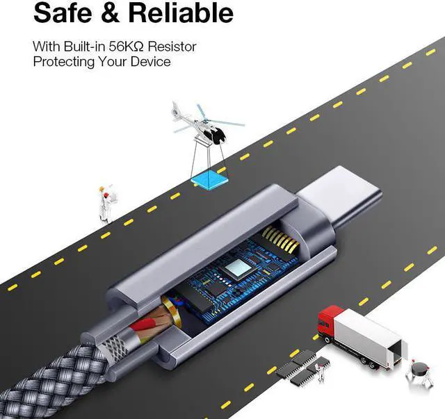 Alt view image 4 of 5 - USB Type C Cable For  Redmi Note 7 USB C Fast Charging Type-C Charger  Cable for  Galaxy S9 S8 Plus S10