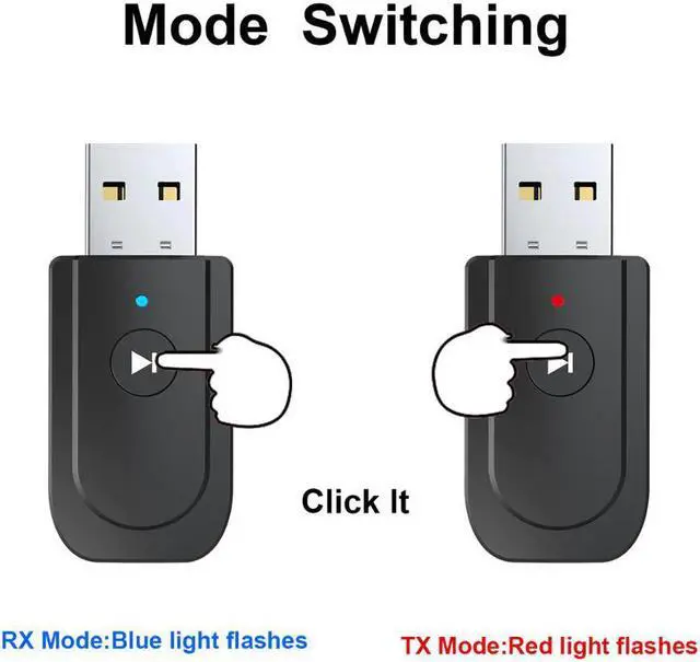 Alt view image 3 of 5 - 5.0 Audio Receiver Transmitter Mini Stereo  Adapter AUX RCA USB 3.5mm Jack For TV PC Car Kit Wireless Adapter