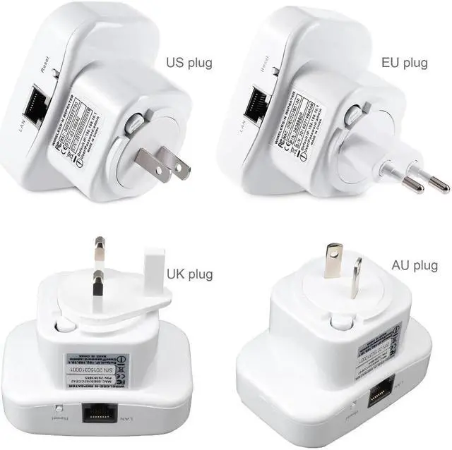 Alt view image 3 of 4 - 300Mbps Wireless-N WiFi Repeater Network Wifi Routers Signal Amplifier Range Extender 802.11n/b/g Wi Fi Repetidor WPS Encryption