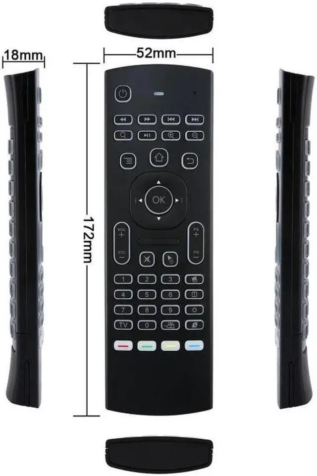 Alt view image 5 of 5 - -L Backlit Air Mouse T3 Smart Voice Remote Control 2.4G RF Wireless Keyboard For X96 mini KM9  H96 MAX Android TV Box