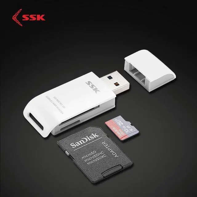 Main image of Card Reader USB 3.0 to SD Micro SD SDXC TF Card Reader for Laptop Tablet Smart Memory Card Reader Adapter Blue White