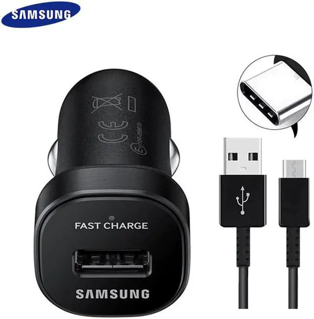 Main image of 15W  Car Charger Mini AFC USB Fast Car Cigeratte Adapter USB-C Cable For Galaxy S8 S9 S10 Plus Note 8 9 10 PRO A50 A70