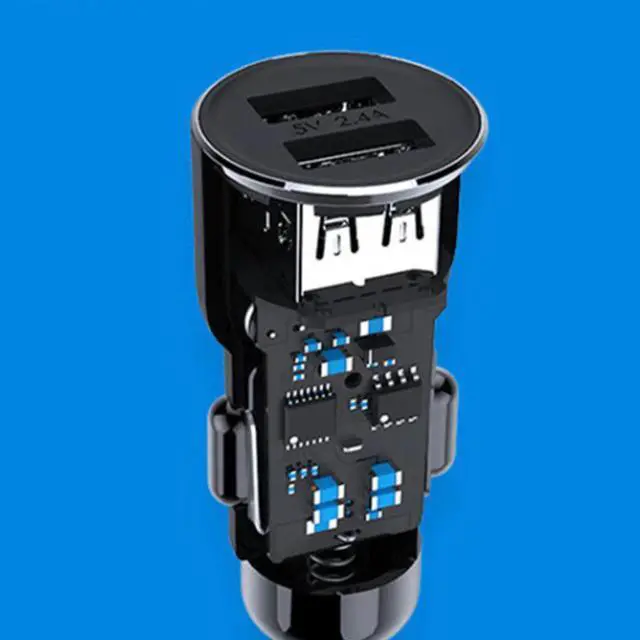 Alt view image 3 of 5 - 100% Original  3S Car Charger bluetooth  Music Player 5V 3.4A FM Smart APP for iPhone and Android Smart Control MP3 Player