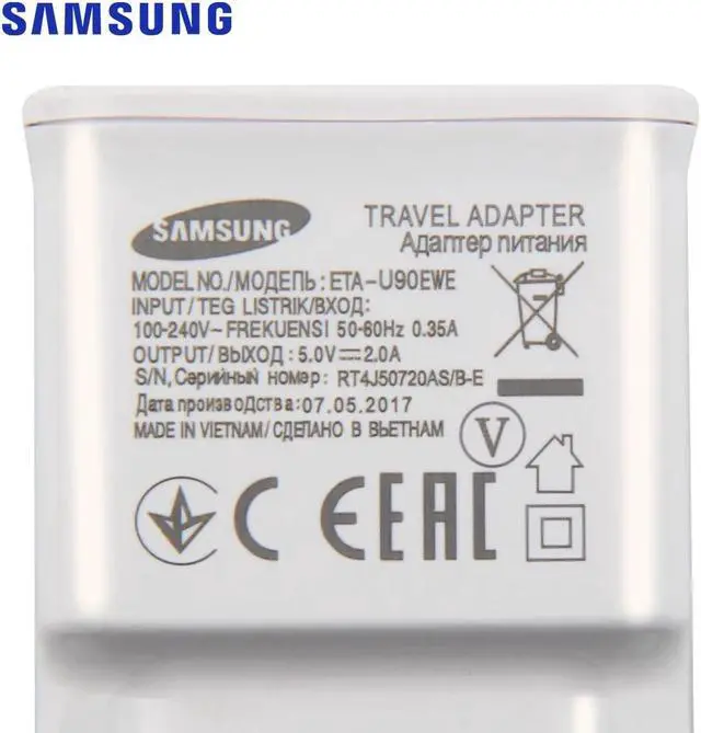 Alt view image 4 of 5 - Original Wall Travel Fast Charger For  Galaxy Note10+ S10 S20 Ultra S8 Plus S9 SM-G9500 Note3 S7 Edge S6 S5 S3 I9300 G530