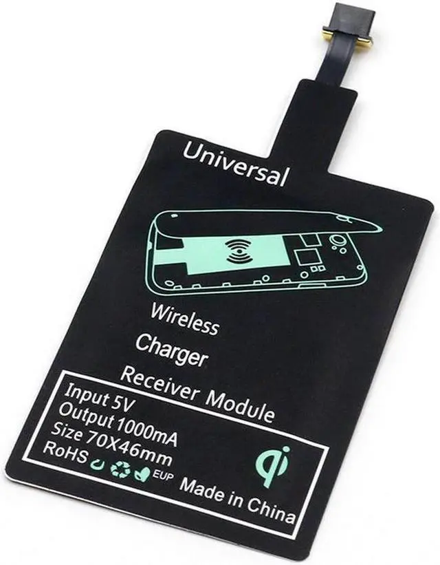 Alt view image 4 of 5 - Wireless Charger Receiver Charging Adapter Receiver Pad Coil For Lightning Dock Andriod Micro USB Type C