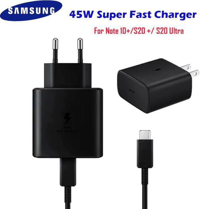 Super Fast Charger 45W PD Quick Adapter Type C Cable For Note 20