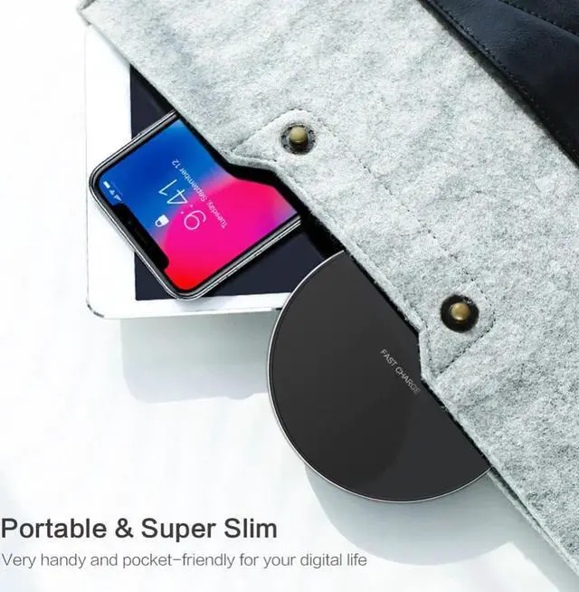 Alt view image 4 of 5 - 15W qi Wireless Charger for iPhone X XR XS Max 8 fast wirless Charging for Samsung Xiaomi Huawei phone Qi charger wireless