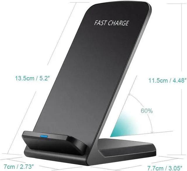 Alt view image 2 of 5 - Wireless Charger For  Galaxy S10 S20 Ulra Plus USB Qi Charging Pad for iPhone 11 Pro XR XS Max For  mi 10