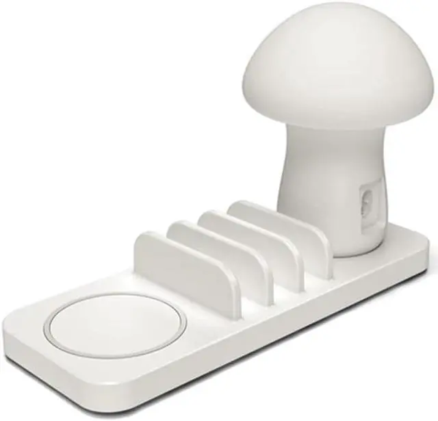 Alt view image 5 of 5 - Charging Station for Multiple Devices 5 Port Quick Charger Desk Docking Organizer with 3.0 Compatible with iPhone iPad