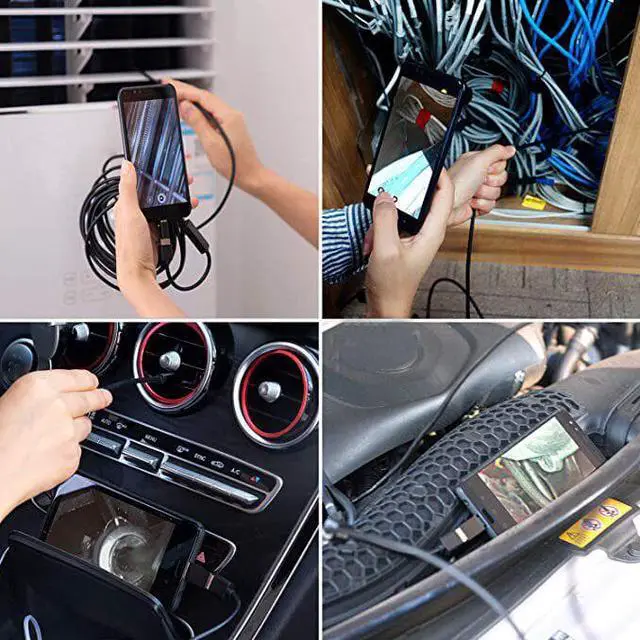 Alt view image 5 of 5 - 10m Borescope USB Camera Endoscope 7MM OTG Micro USB Endoscopic Inspection Camera with 6 LED for Android/Win7/8/10