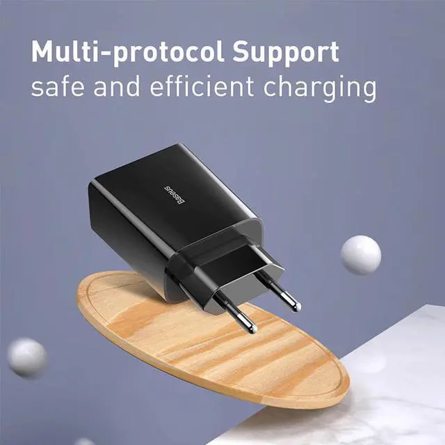 Alt view image 2 of 5 - Mini USB Charger 18W Quick Charge 3.0 For iPhone11 XS XR  Fast Charge PD3.0 AFC FCP For  S10 Phone Quick Charger