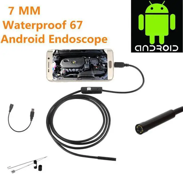 Main image of 1m For Android WIFI Endoscope Waterproof Borescope Inspection Camera 8 LED a long effective focal length