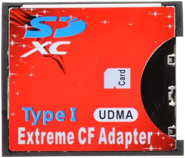 Alt view image 2 of 5 - Quality Flash Memory Card Reader Adapter Convertor For SDXC SDHC SD to CF Compact  Speed Conversion Cards Reading