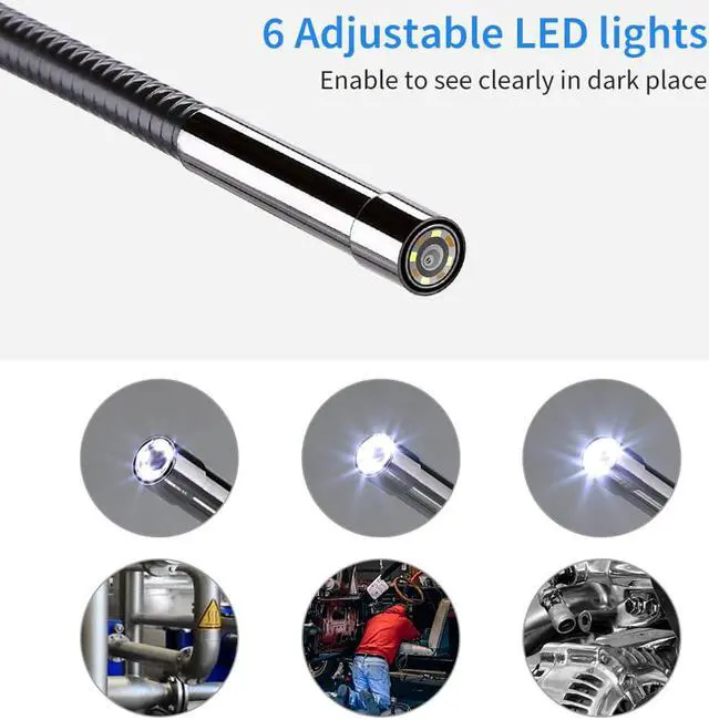 Alt view image 3 of 5 - NTS300 Endoscope 4.3" Color LCD Display Monitor Inspection Borescope 3M 5.5MM Snake Tube Camera 360 Degree Rotation