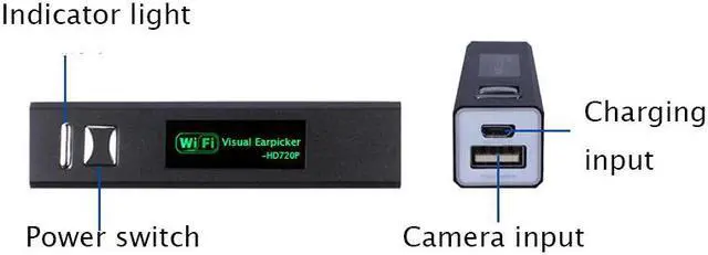 Alt view image 2 of 5 - Black wifi ear cleaner camera ear pick otoscopio  5.5mm usb borescope inspection camera for android for Iphone