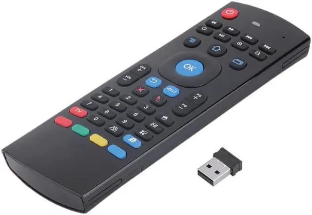 Alt view image 2 of 5 - 2.4G Air Mouse Wireless keyboard Russian 44 IR Learning Mic voice search for Android Smart TV Box PK MX3 t3 Remote Control