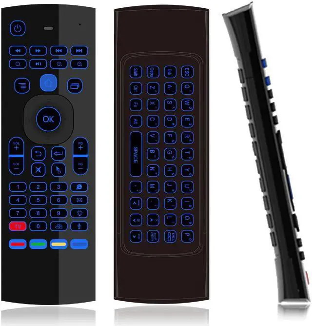 Alt view image 4 of 5 - TK3 backlight Microphone 2.4G Air Mouse Mini Keyboard 44 IR Learning for Android Smart TV Box PK MX3 t3 Remote control