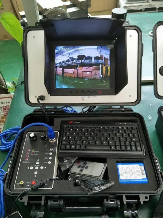 Alt view image 3 of 5 - audio photo recording DVR SD card cctv pipeline inspection 60m underwater sewer drain pipe inspection camera