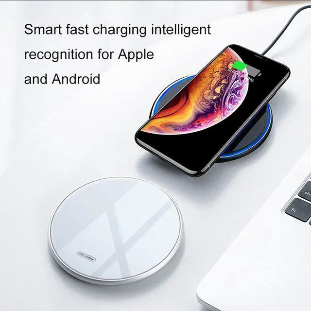 Alt view image 3 of 5 - USB C Fast 10W Wireless Charger For Huawei P30 Pro Xiaomi Mi 9 Samsung S10 S9 Qi 10W Quick Charge for iPhone 11 XS XR X 8