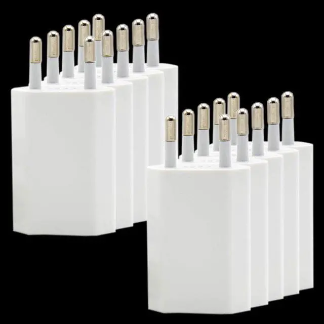 Alt view image 3 of 5 - 10PCS/Lot EU Plug White Color Wall USB Charger For iPhone 8 Pin Charging Cable + Charger Adapter For Apple iPhone 6 7 Plus 5S 5