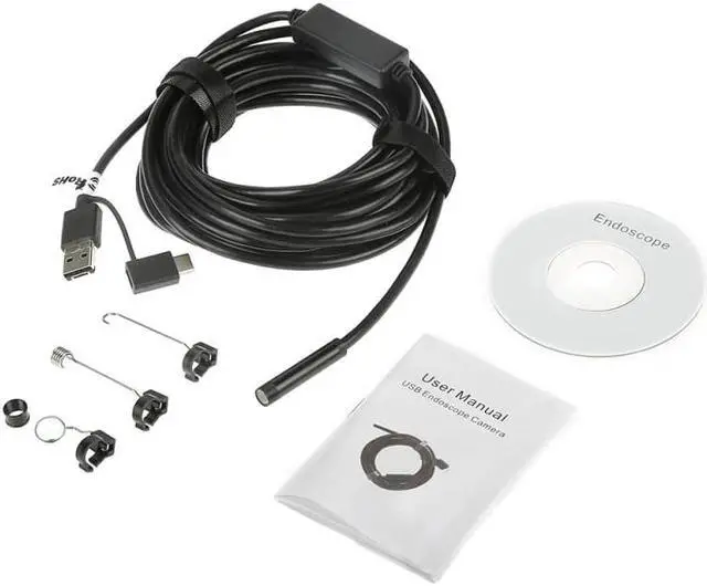 Alt view image 2 of 5 - 3 in 1 6-Led USB Endoscope Waterproof  Borescope Inspection Camera 5M for Android Tool Discount