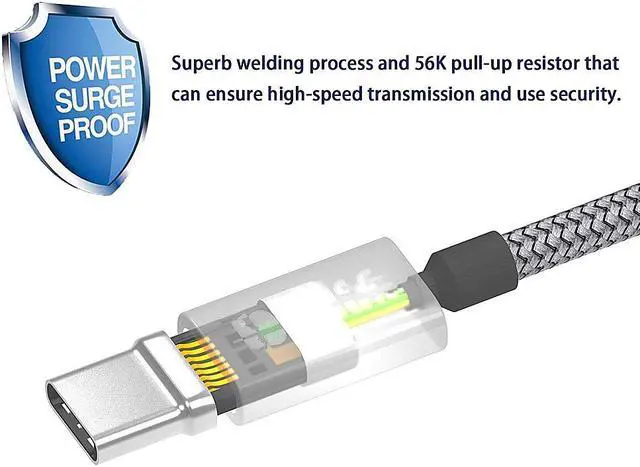 Alt view image 4 of 5 - Metal plug USB Type C Charger for Samsung Galaxy Note 8 9 S8 S9 PLUS A9 STAR A7 HTC U11 U12 + U10 Life Fast Charger