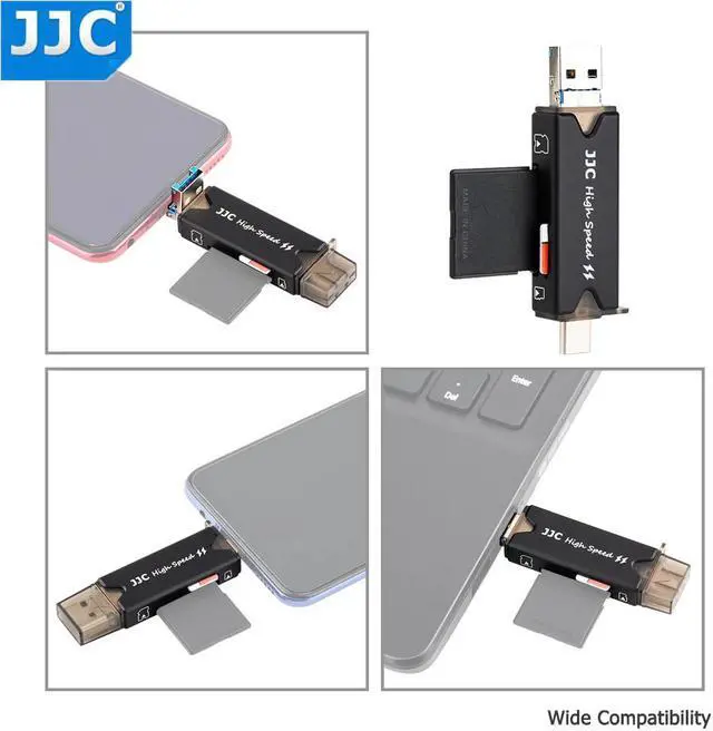 Alt view image 5 of 5 - USB 3.0 Card Reader SD TF Micro SD Card Reader For Laptop Computer Smart Phone Tablets Micro USB 2.0 Type-C USB 3.0 Ports