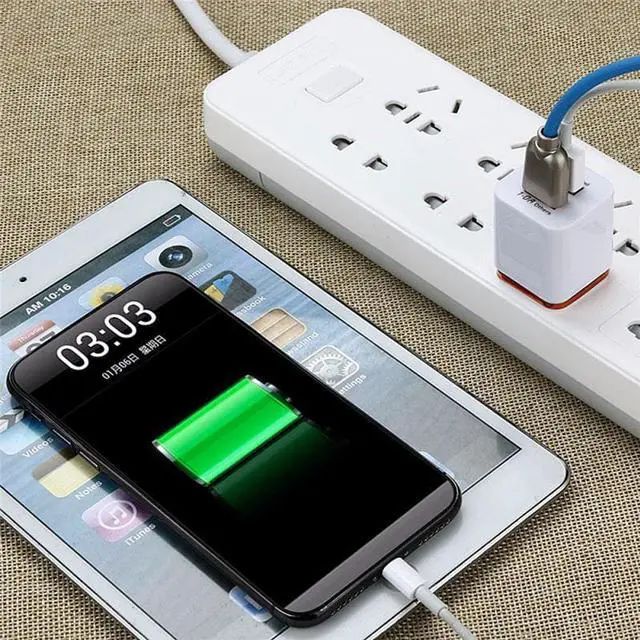 Alt view image 2 of 5 - 2.1A Dual USB Mobile Phone Car Charger Universal Phone Charger EU/US Plug Travel Phone Adapter Phone Accessories TXTB1