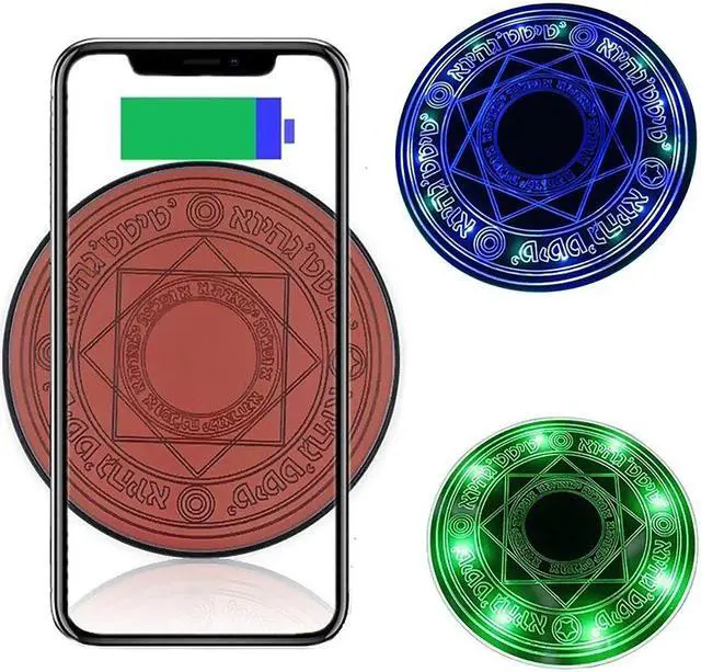 Alt view image 2 of 5 - Circle 10W Qi Fast Charging Pad Wireless Phone Charger For iPhone X XS XR For Huawei Honor Mate 30 Pro P30 Pro Universal