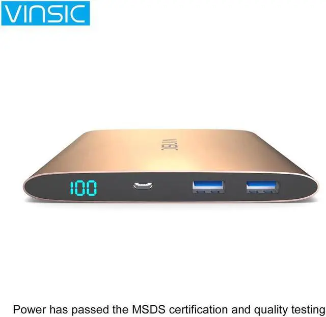 Alt view image 5 of 5 - 15000MAH Dual USB Compact Size Slim Ultra Thin Power Bank Battery Charger Power Supply for Smartphones