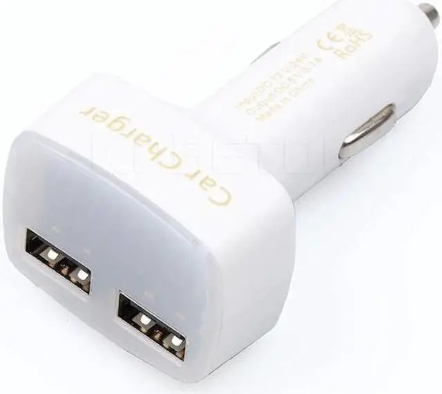 Alt view image 4 of 5 - Hot Dual USB Port Car Charger USB Charger Adapter Universal Charger with Voltage Temperature Digital LED Display Charger