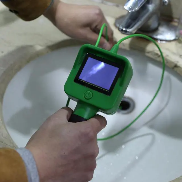 Alt view image 2 of 5 - Camera With 2.4 Inch Color Liquid LCD Screen 1.2m Gooseneck Cable Handheld Waterproof Inspection Borescope Camera
